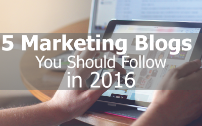 5 Marketing Blogs You Should Follow in 2016