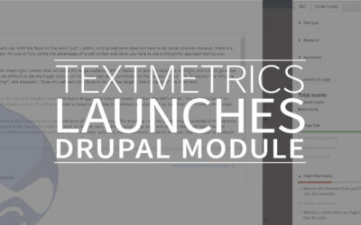 Textmetrics launches Drupal module