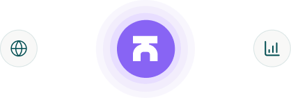 Illustration showing how Textmetrics automatically collects and analyzes content data to provide performance and improvement insights