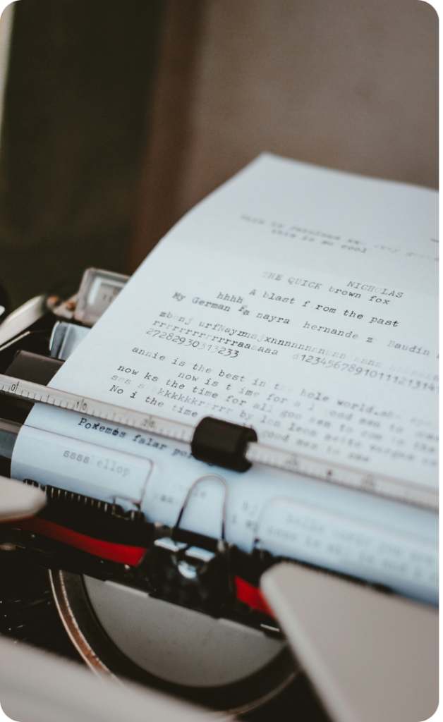 Vintage typewriter representing the creation of clear, consistent content based on defined writing standards.